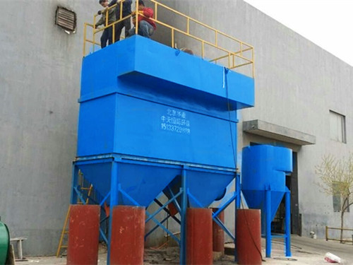 華康生產的<a href='/glccq/swzglcc6.html'>生物質鍋爐除塵器</a>安裝現(xiàn)場